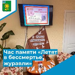 Час памяти «Летят в бессмертье журавли» Час памяти «Летят в бессмертье журавли»